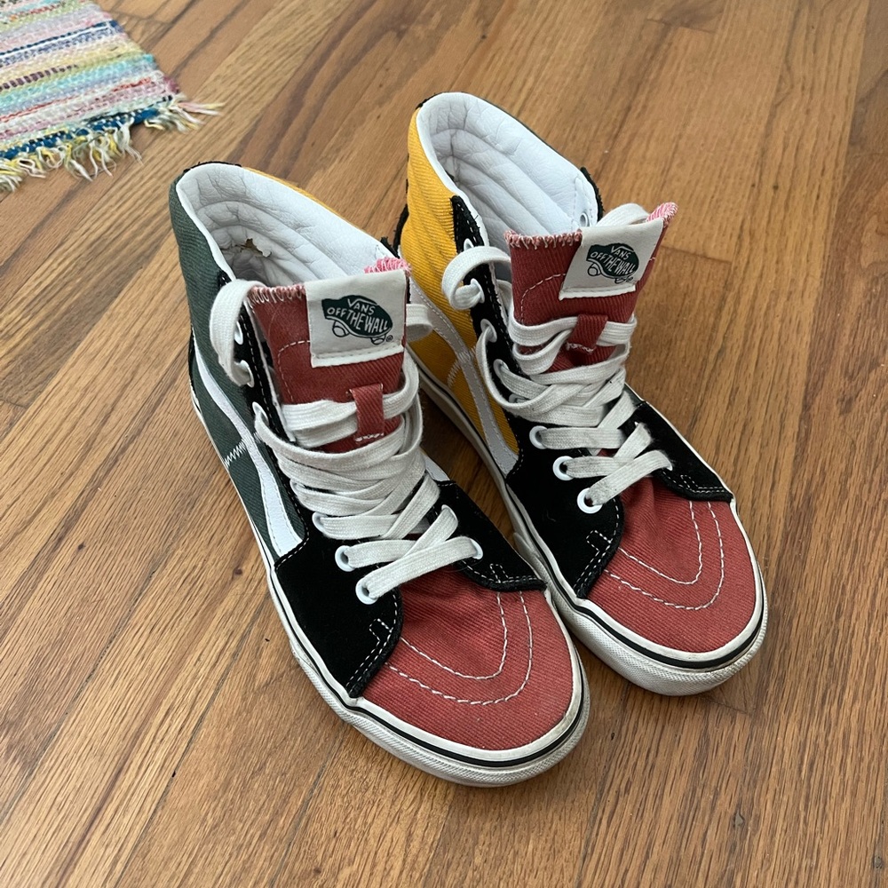 Vans high-top multicolor sneakers